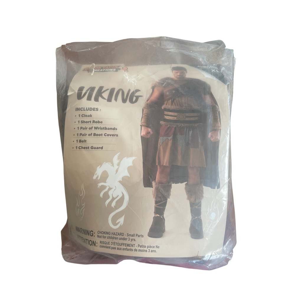 Spooktacular Creations Viking Costume Mens XL Brown Norse Warrior 6-Piece Set